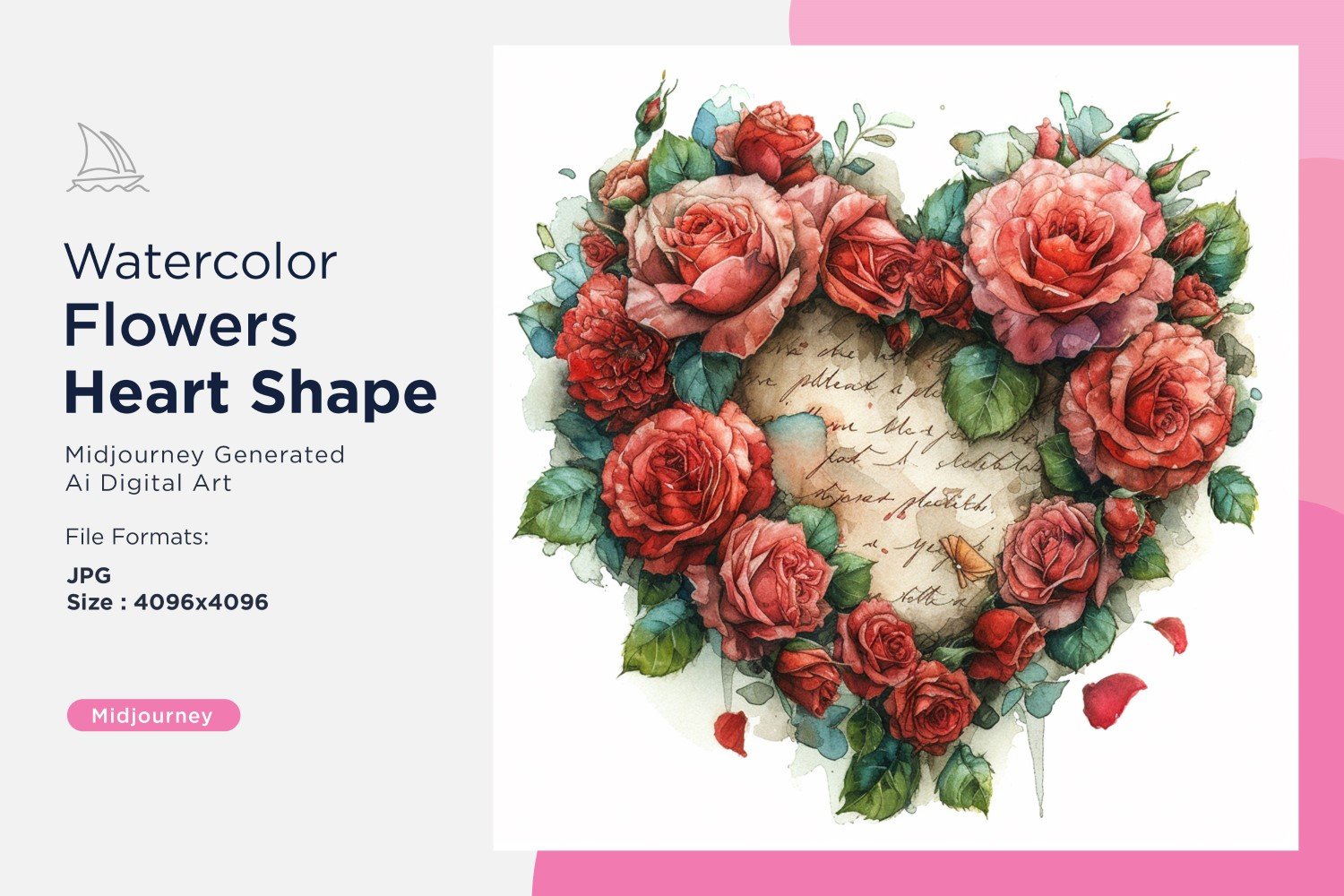 Kit Graphique #391195 Watercolor Flowers Divers Modles Web - Logo template Preview