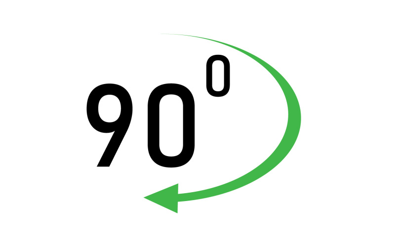 90 degree angle rotation icon symbol logo v11 Logo Template