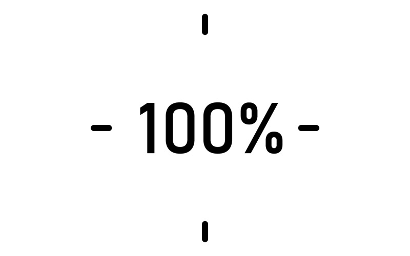100 persent icon symbol logo version v19 Logo Template