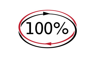 100 persent icon symbol logo version v20