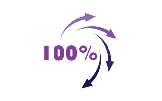 100 persent icon symbol logo version v53