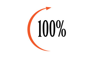 100 persent icon symbol logo version v61