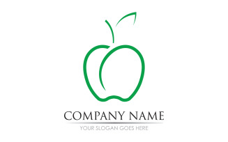 Apple fruits icon symbol logo version v12
