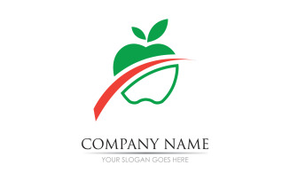 Apple fruits icon symbol logo version v15