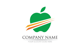 Apple fruits icon symbol logo version v24