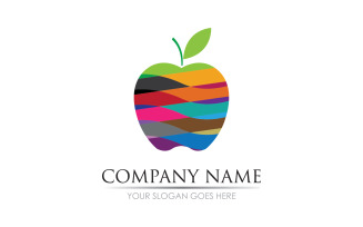 Apple fruits icon symbol logo version v60