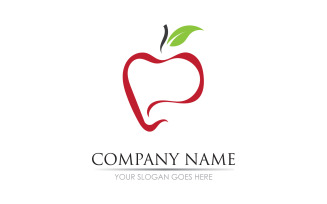 Apple fruits icon symbol logo version v61