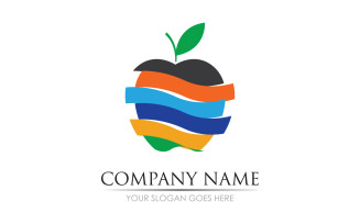 Apple fruits icon symbol logo version v62