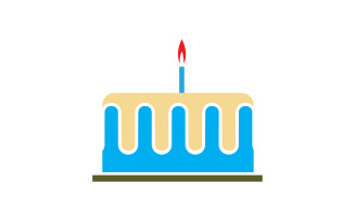 Birthday cake logo icon version v5