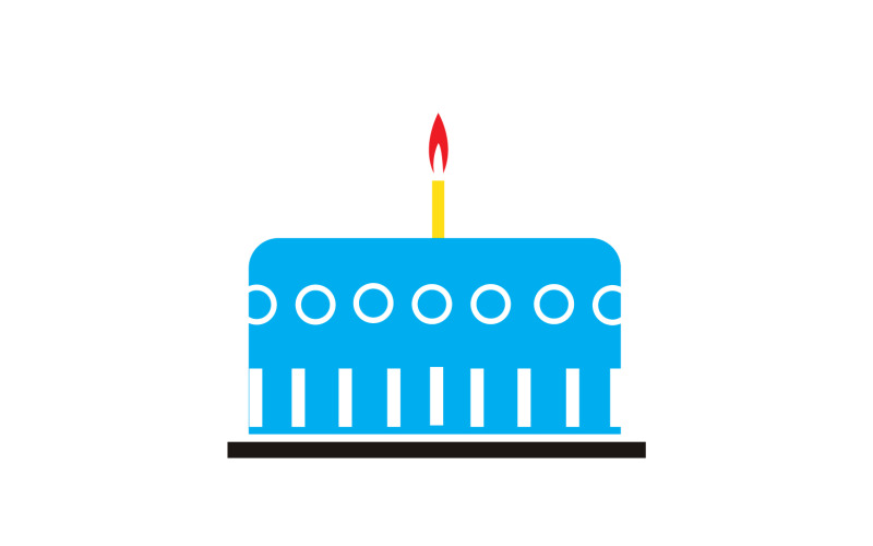 Birthday cake logo icon version v17 Logo Template