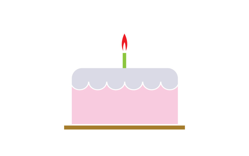 Birthday cake logo icon version v19 Logo Template