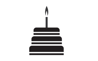 Birthday cake logo icon version v39