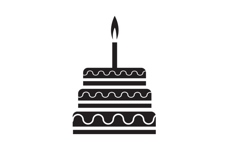 Birthday cake logo icon version v47 Logo Template