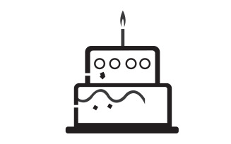 Birthday cake logo icon version v48
