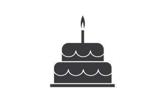 Birthday cake logo icon version v50