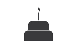 Birthday cake logo icon version v51