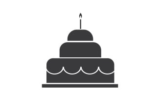 Birthday cake logo icon version v52