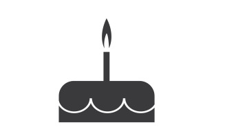 Birthday cake logo icon version v55