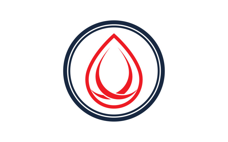Blood drop icon logo template version v28 Logo Template