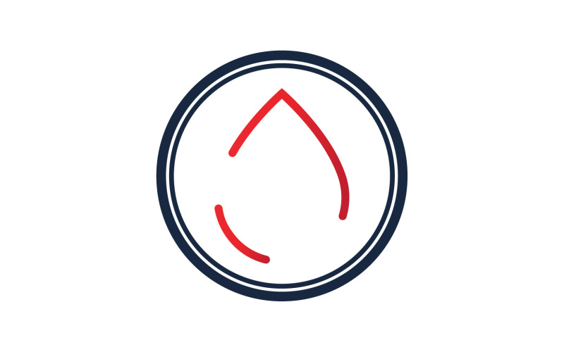 Blood drop icon logo template version v2 Logo Template