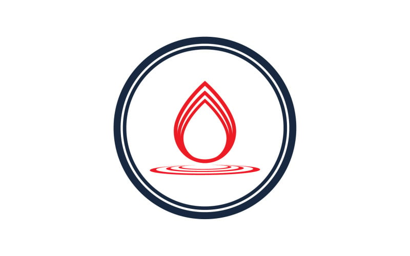 Blood drop icon logo template version v30 Logo Template