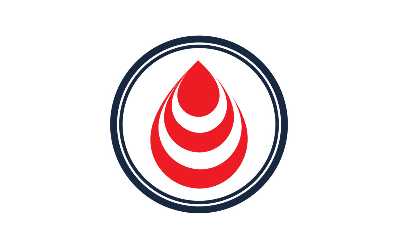 Blood drop icon logo template version v31 Logo Template
