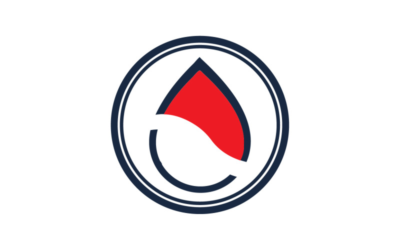 Blood drop icon logo template version v46 Logo Template