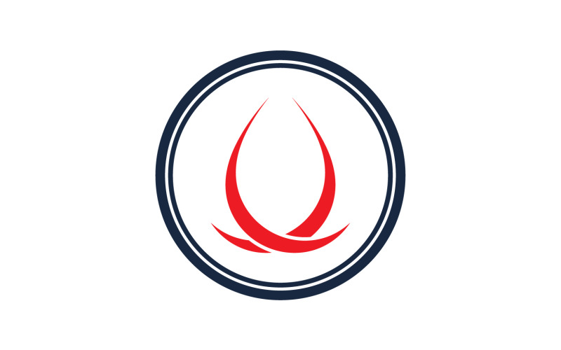 Blood drop icon logo template version v52 Logo Template
