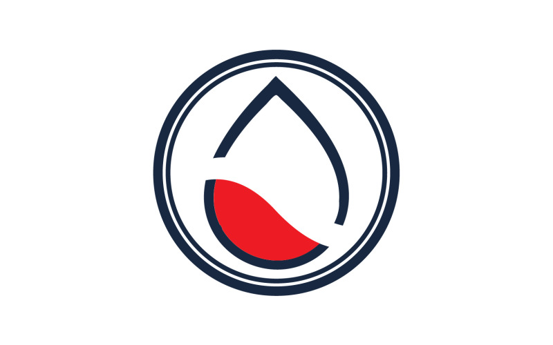 Blood drop icon logo template version v54 Logo Template
