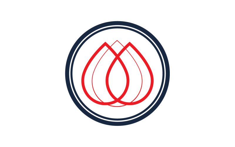 Blood drop icon logo template version v58 Logo Template