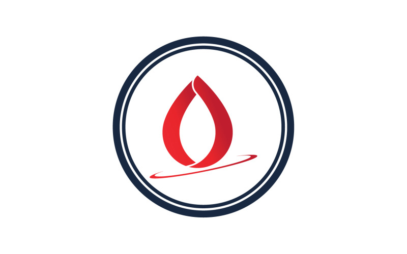 Blood drop icon logo template version v62 Logo Template