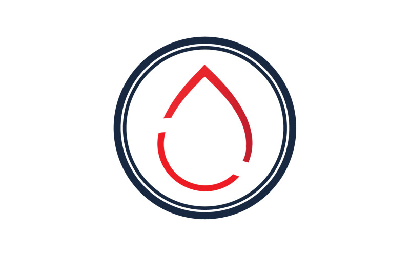 Blood drop icon logo template version v64 Logo Template