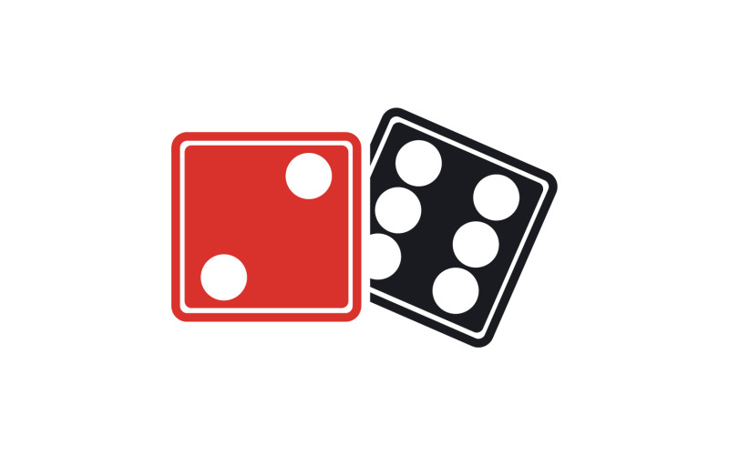Dice game poxer logo icon template version v10 Logo Template