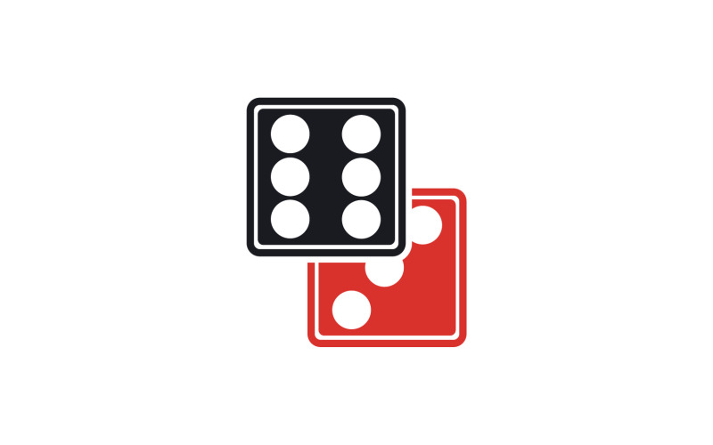 Dice game poxer logo icon template version v1 Logo Template