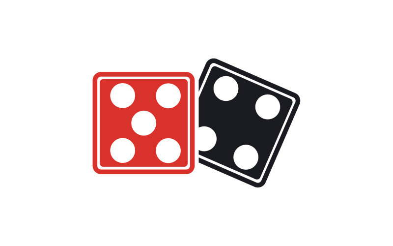 Dice game poxer logo icon template version v29 Logo Template