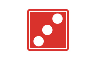 Dice game poxer logo icon template version v59