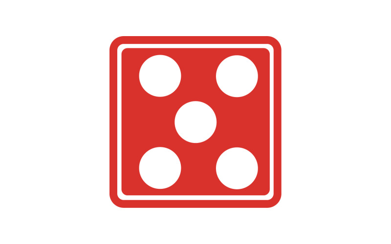 Dice game poxer logo icon template version v61 Logo Template