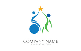 Difabel logo icon template version v17