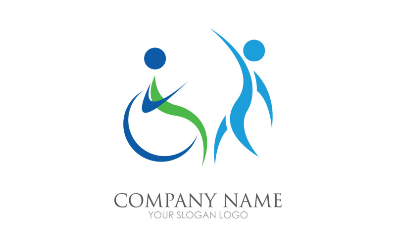 Difabel logo icon template version v4 Logo Template