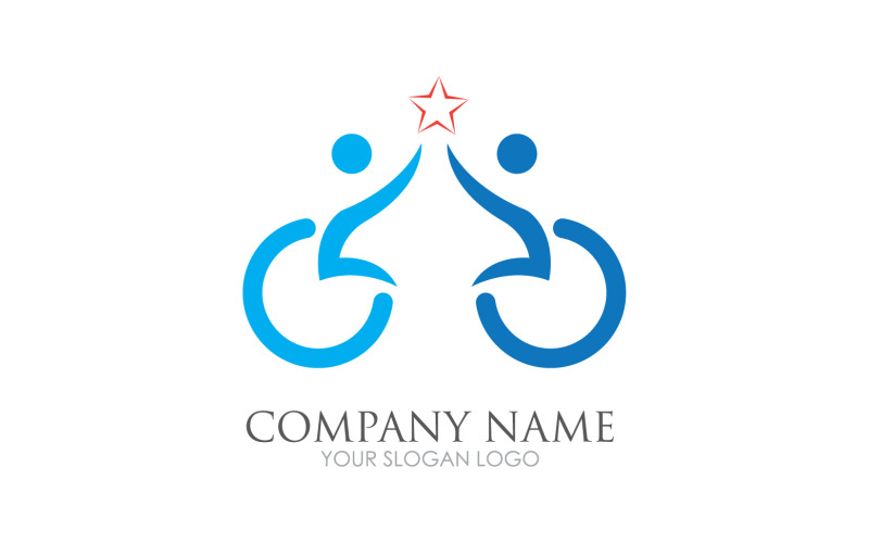 Difabel logo icon template version v62 Logo Template