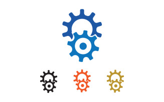 Gear box logo icon template vector v11