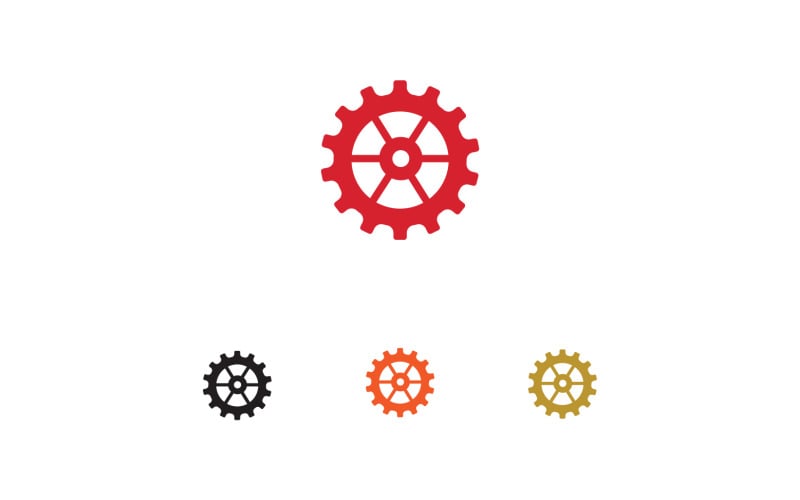 Gear box logo icon template vector v13 Logo Template