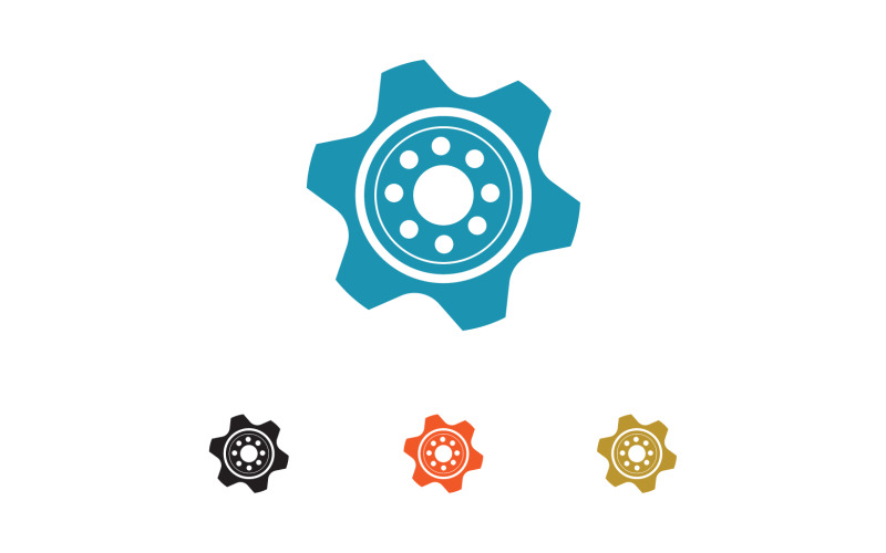 Gear box logo icon template vector v26 Logo Template