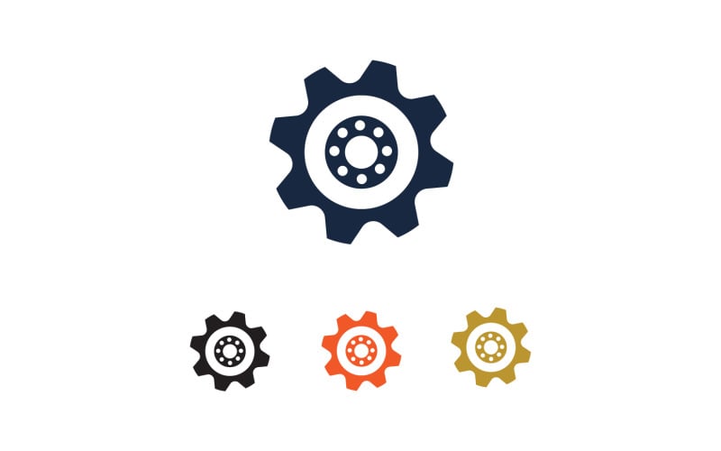 Gear box logo icon template vector v36 Logo Template