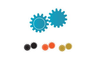 Gear box logo icon template vector v42