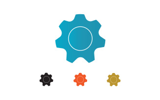 Gear box logo icon template vector v51