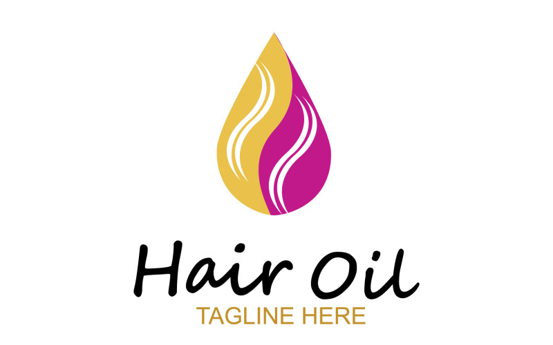 Hair oil health logo vector template v15 Logo Template