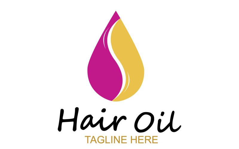 Hair oil health logo vector template v16 Logo Template