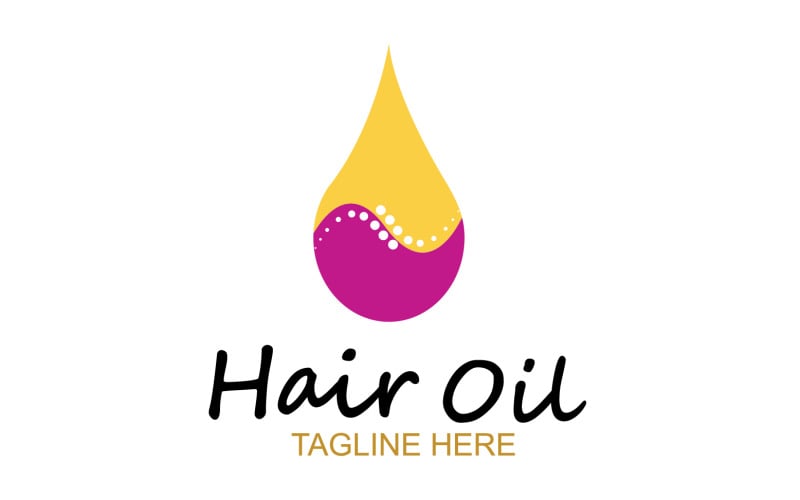 Hair oil health logo vector template v28 Logo Template