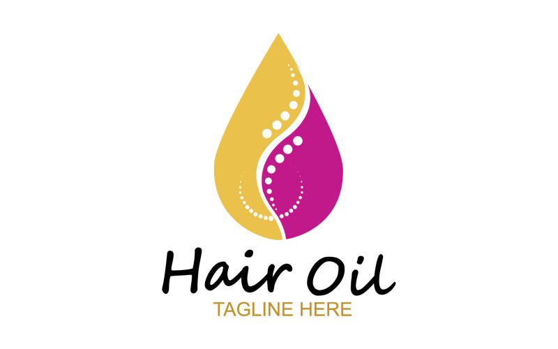 Hair oil health logo vector template v38 Logo Template